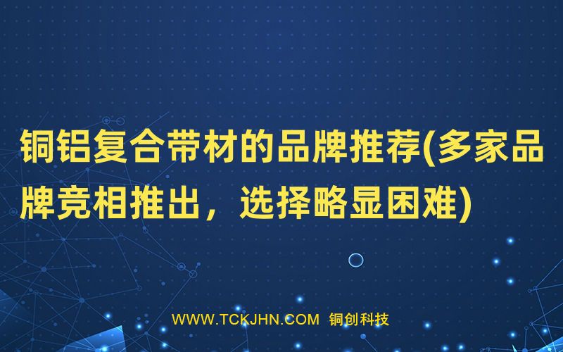 銅鋁復合帶材的品牌推薦(多家品牌競相推出，選擇略顯